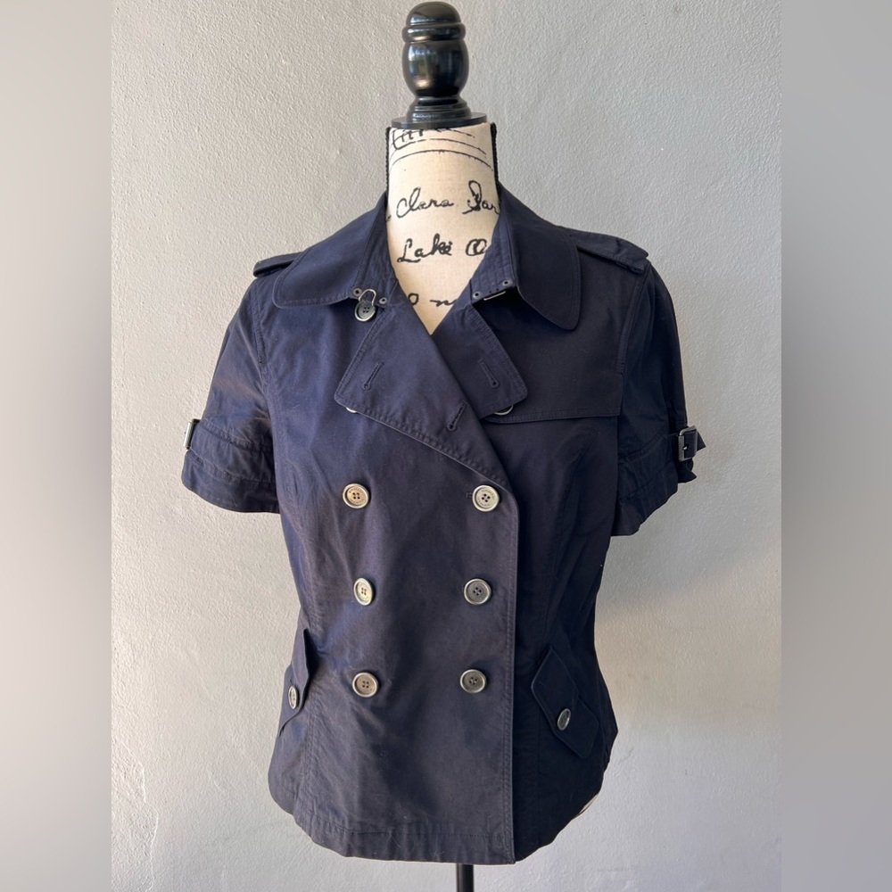 VINTAGE Burberry short sleeve double breasted jacket